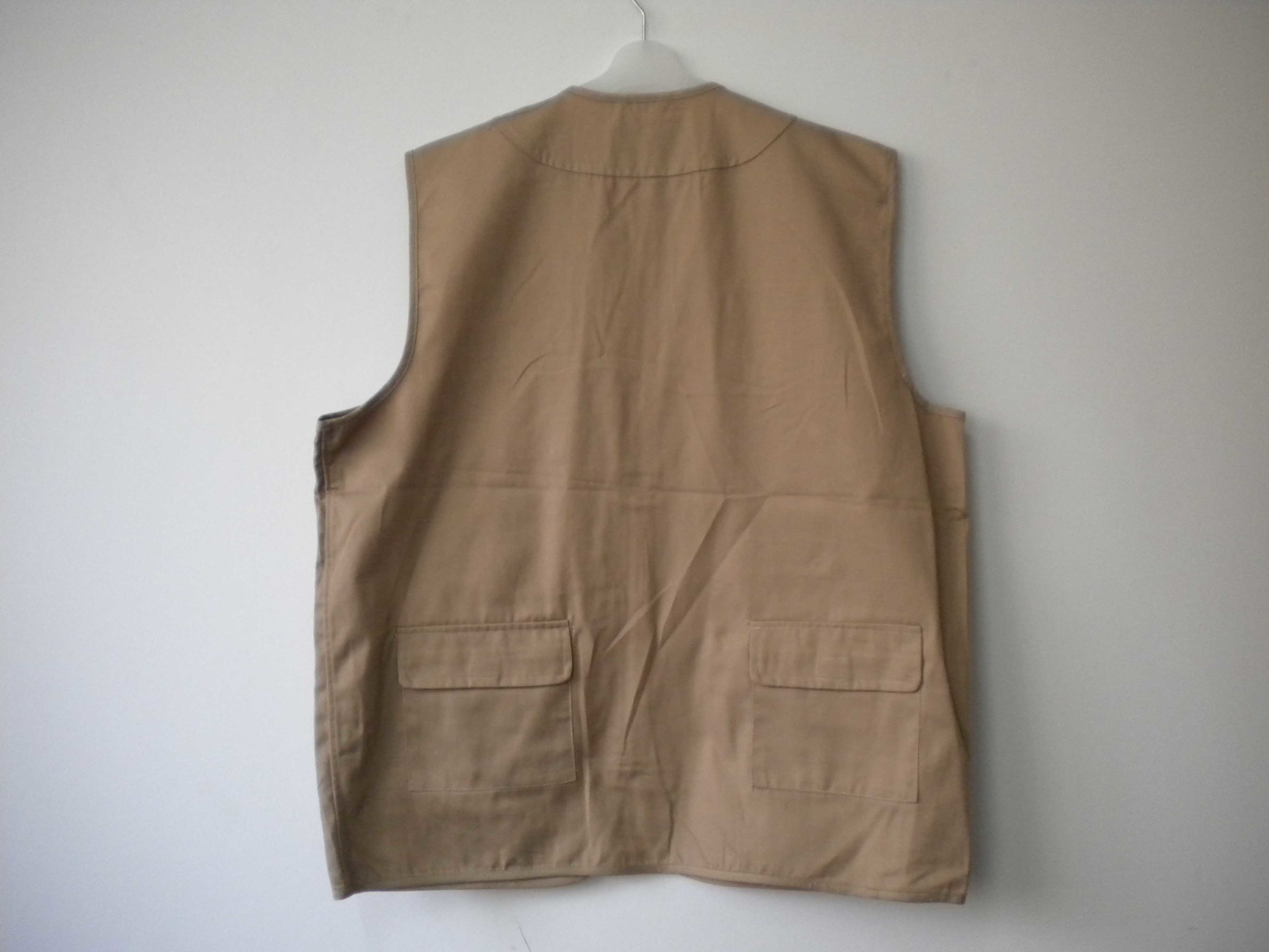 vest, mens vest in T/C 65/35 fabric, fishing vest, casual vest