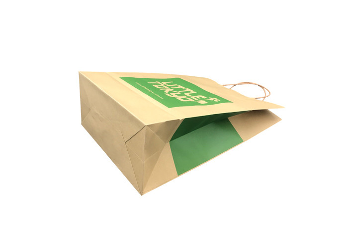 Customised Elegant Eco Paper Packaging , Brown Paper Bag Packaging