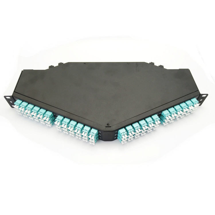 19'' Standard Structure Sliding Tray design black MPO/MTP Fiber Optic Cassette for Truck Network System