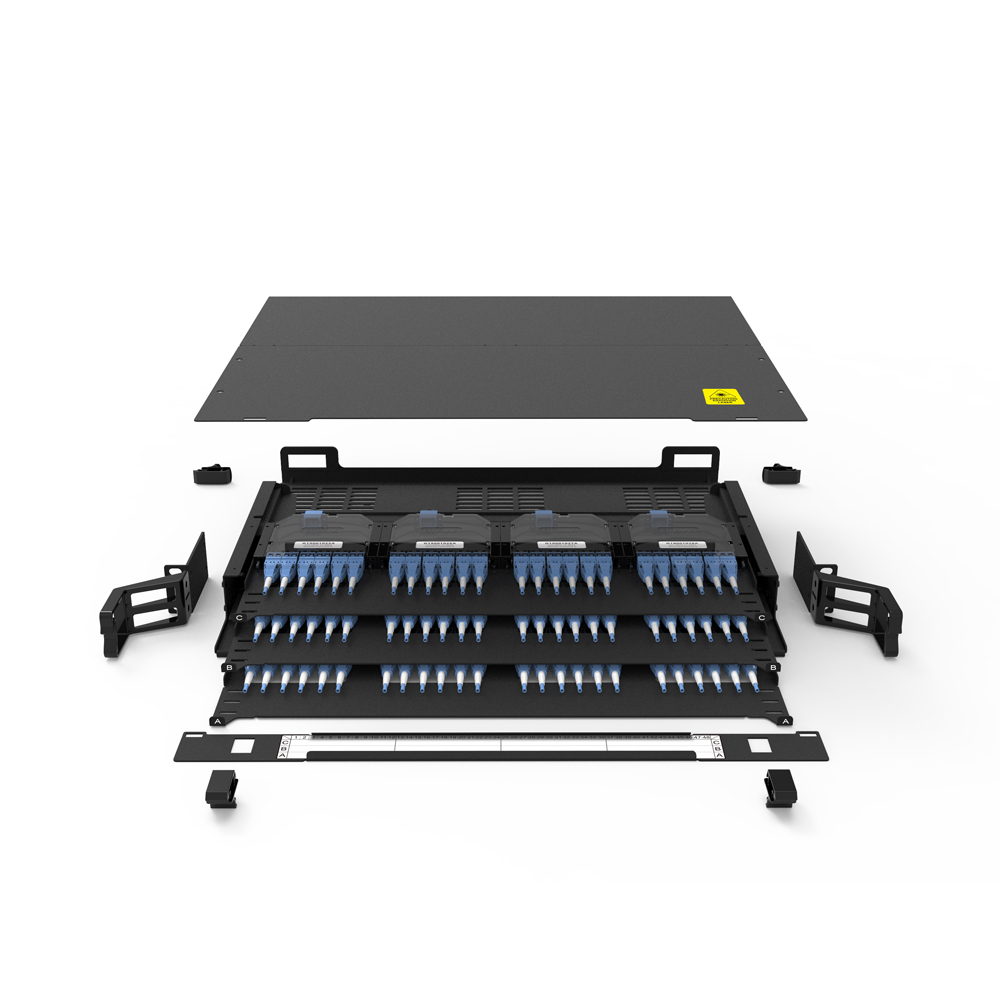 LC SC ST FC SPCC ODF Fiber Optic Patch Panel 24 Port