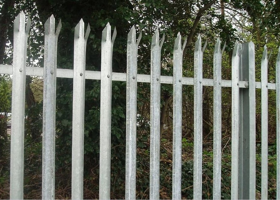D Section 1.2m Steel Palisade Fencing With Hot Dipped Galvanized