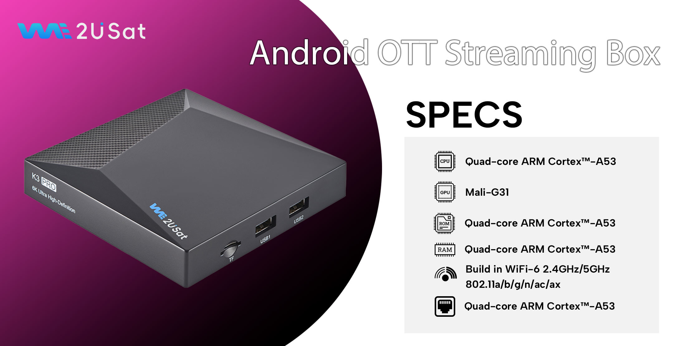 Custom IPTV Receiver Box