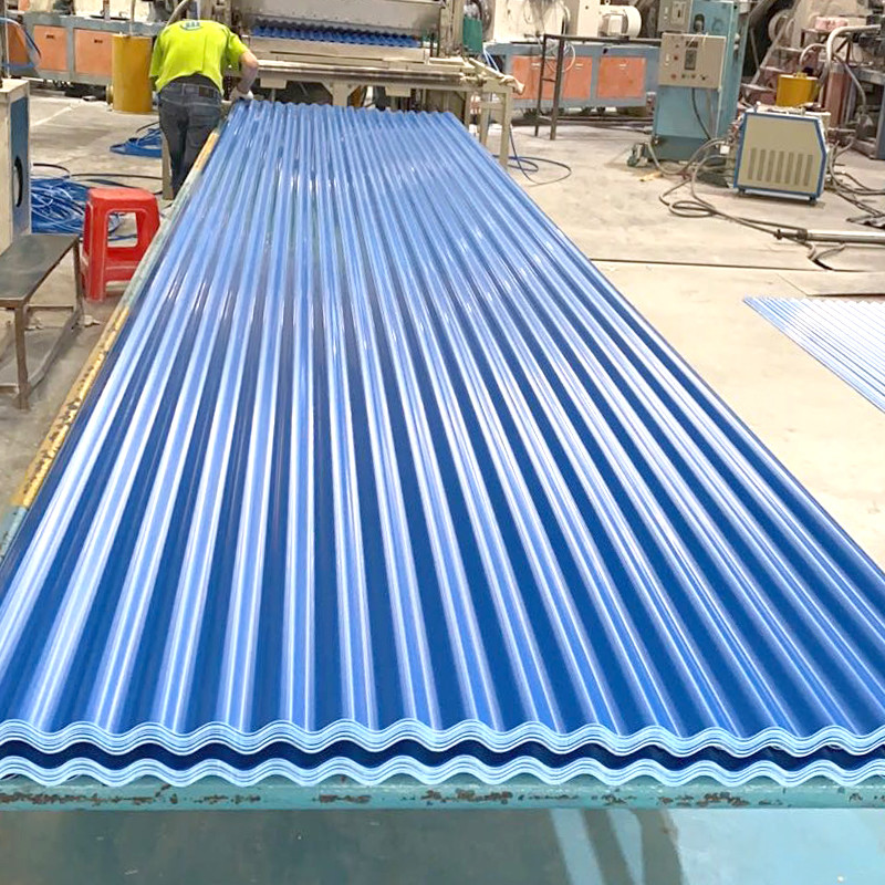 Fireproof Waterproof Pvc Corrugated Plastic Roof Sheet For School market building