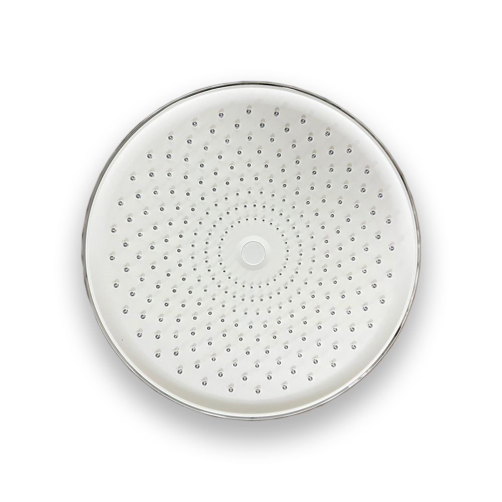 Round Shape Handheld High Pressure Bathroom Hand Held Shower Head With Easy To Clean Silicone Jets