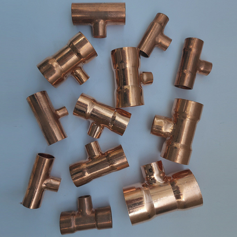 NXF GB/T17791-2017 ASTM B280 Standard TP2 C12200 C1220 Cu-DHP DN15-1500 SCH10S-SCH80 Copper T-Type Tee Joint