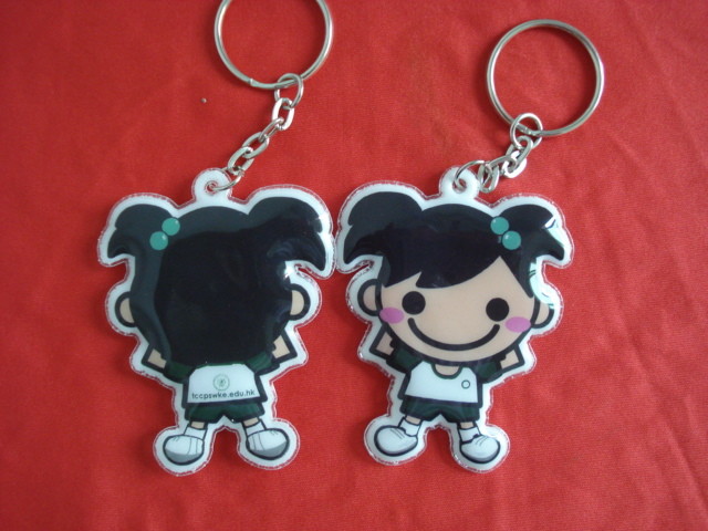 Nice Looking Custom PVC Keychains For Business , OEM Custom Shaped Keychains