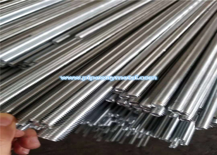 Black Threaded Steel Rod Grade 4.8 Carbon Steel Material 0.2 - 6 Meters Long