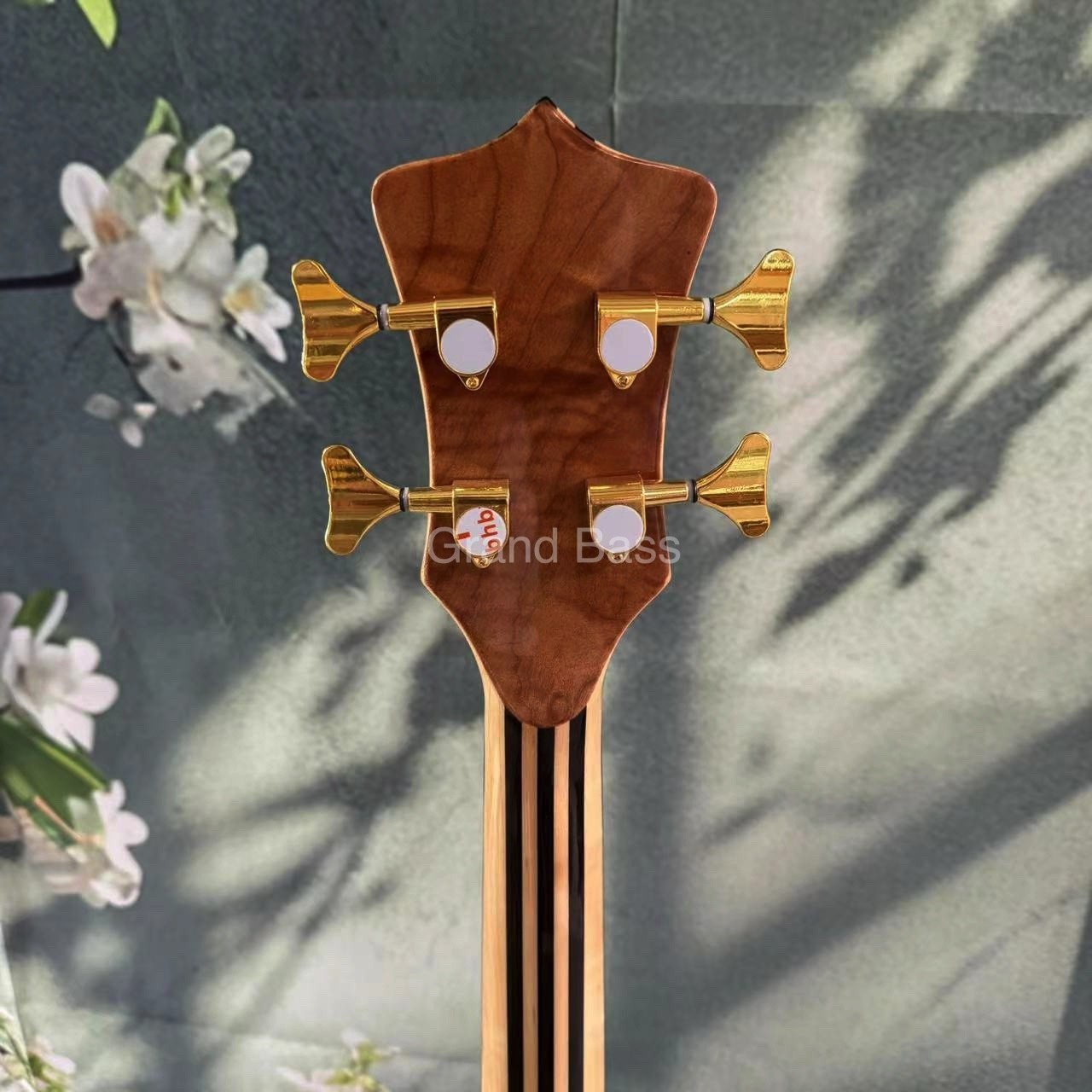 Custom Grand Mark King Deluxe Style Burst Neck Through Body 4 Strings Electric Bass ALEMBIC TYPE
