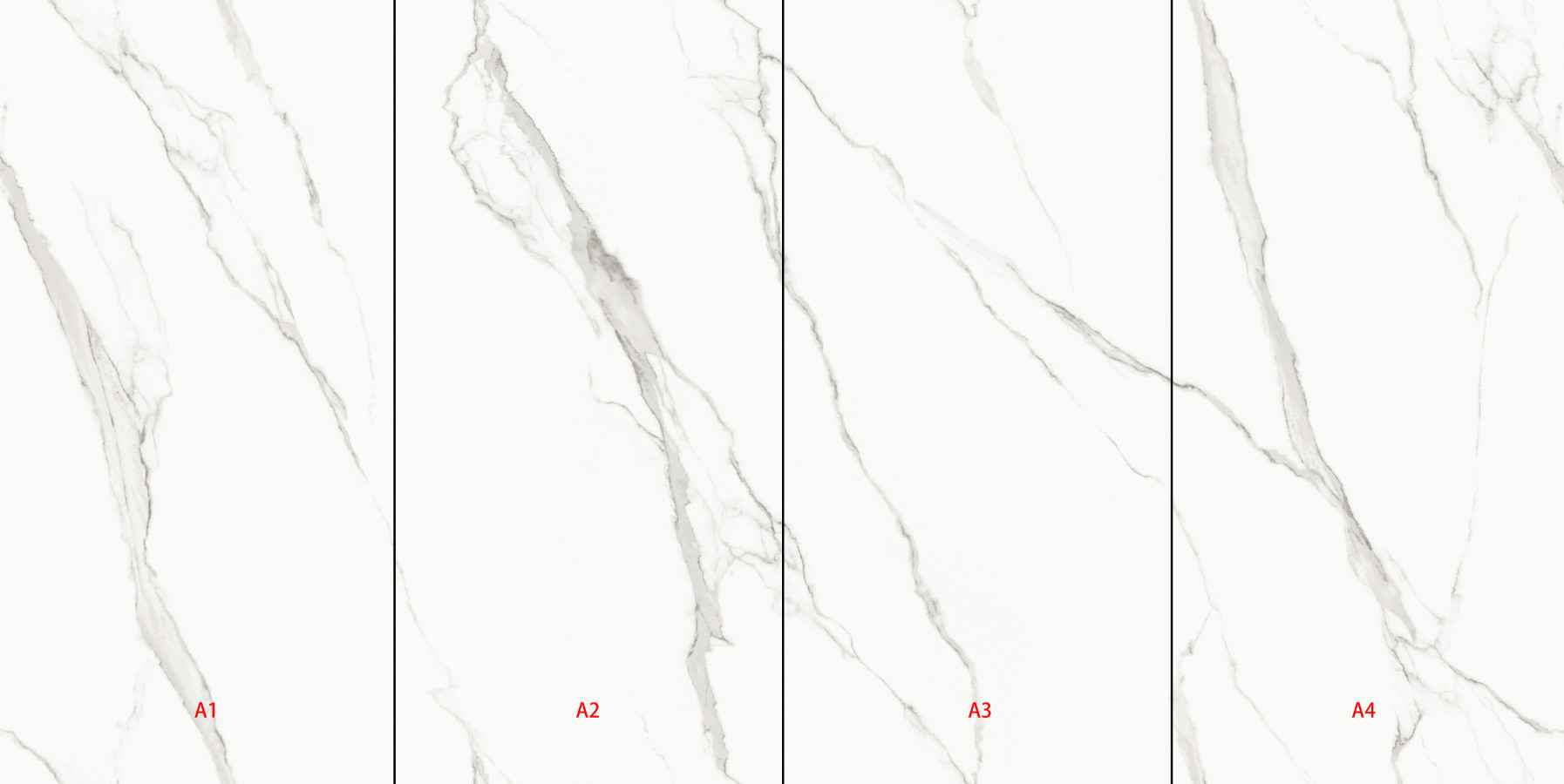 Polished Carrara Large White 1800x900 MM Marble Look Porcelain Tile
