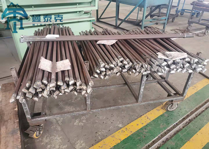 H22x108mm Integral Drill Rod Steel With Chisel Bit Small Hole Drilling