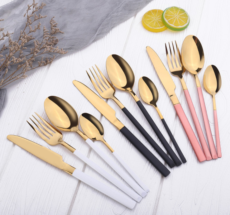 NC003 Stainless Steel Colorful Flatware/Colorful Cutlery Set/Wedding Set