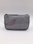 Silver 1680D Polyester Travel Cosmetic Bags With Printing / Embroidery Logo 7.8