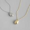Buy cheap 925 Sterling Silver Gold Plated Bead Charm Pendant Chain Necklace from wholesalers