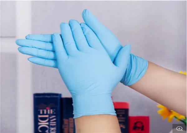Colored Plastic Medical Grade Disposable Gloves Uniform Thickness Powder Free