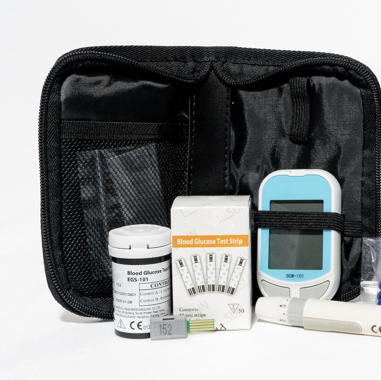 Large LCD Diabetes Test Meter Portable Blood Glucose Meter