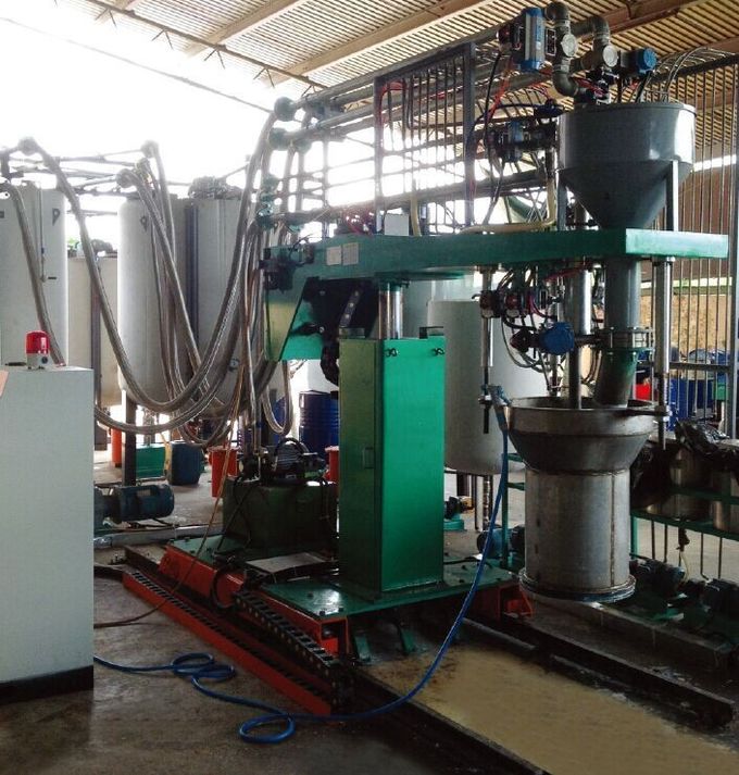 Semi Automatic Batch Foaming Machine , Polyurethane Sponge Mattress Foaming Machine