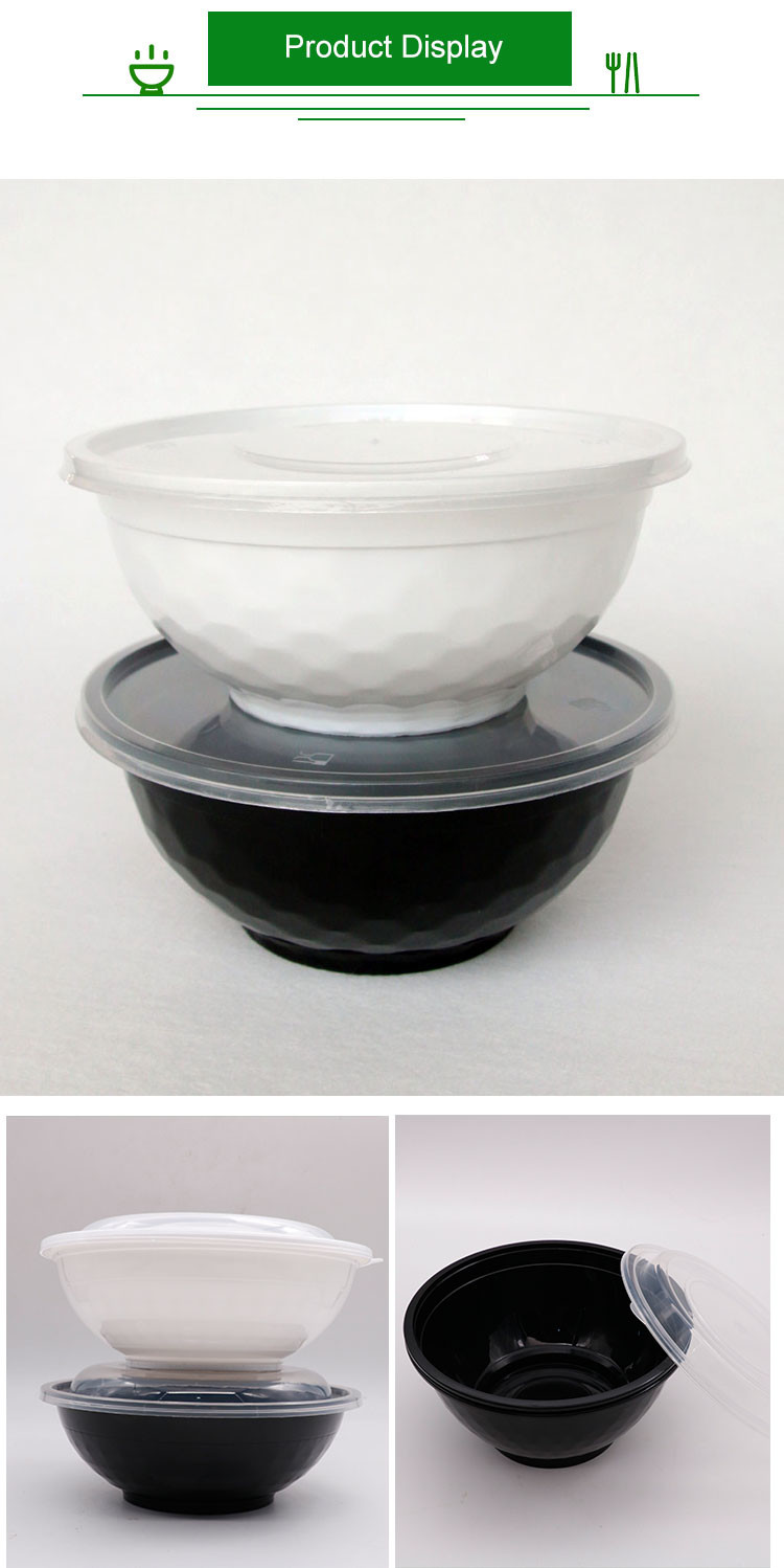 1050ml Large Capacity Disposable Plastic Pp Packing Bowl 1 Buyer
