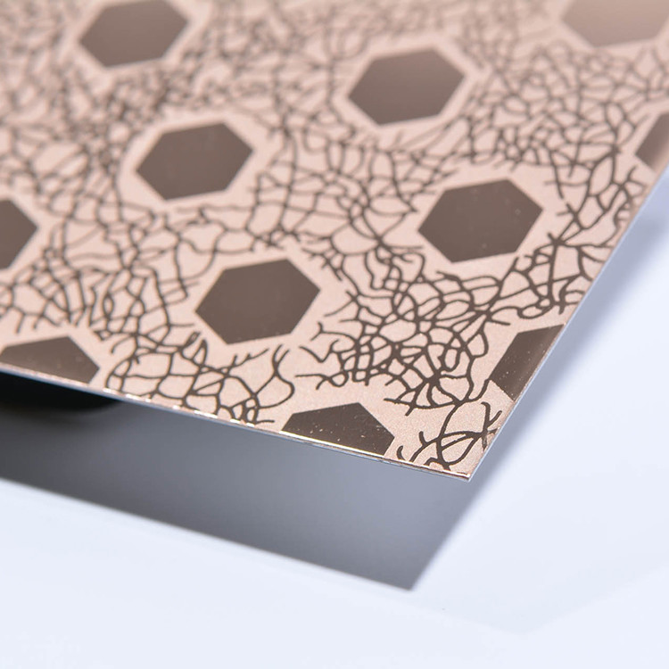6k 8k Stainless Steel Decorative Sheets Etched 430 0.5mm Decorative Metal Sheets