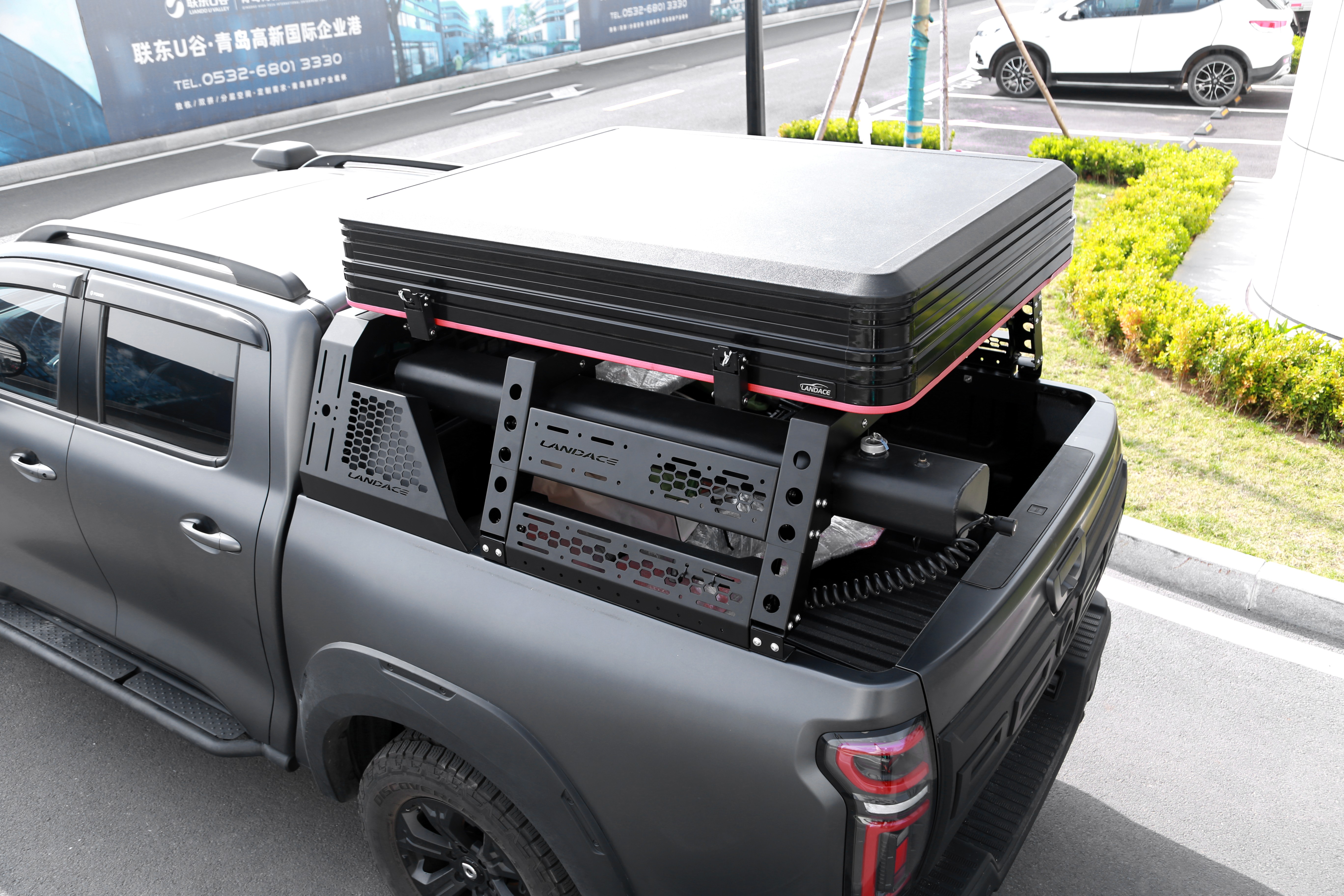 Black GLADIATOR C Pickup Bed Rack for Toyota Hilux Dmax Tundra Ford Ranger F150 Now