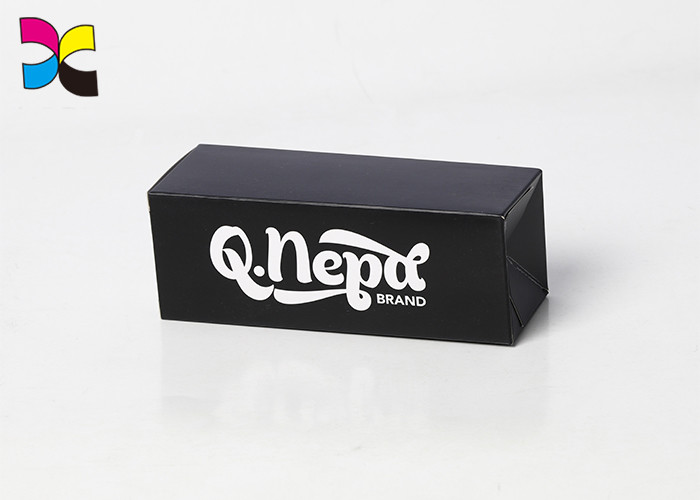 Glossy Printed Gift Boxes Black Corrguated Art Paper Die Cutting Pantone