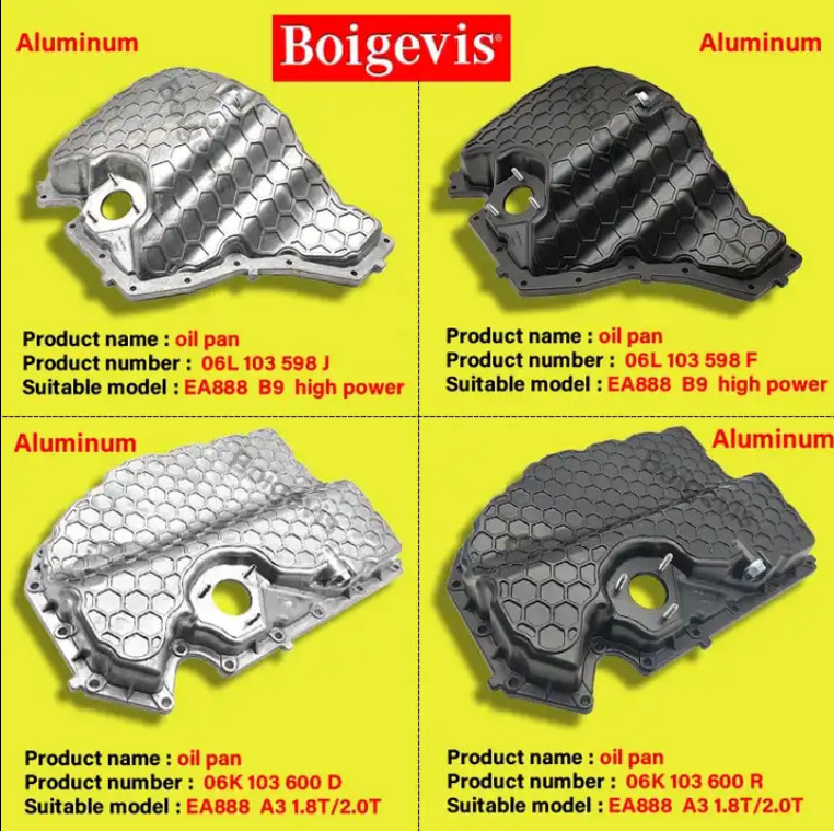 Thicker Aluminum Auto Oil Pan 06L 103 598F 06L 103 598J FOR A4 A6 Q5