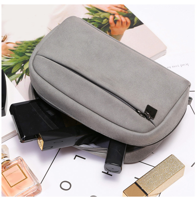L16.5*D4.8*H11 Cm Shake Proof Blank PU Cosmetic Bag
