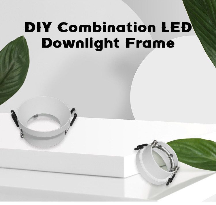 Commercial Lighting DIY Recessed Spotlight With Deep Anti-Glare Design Aluminum Material