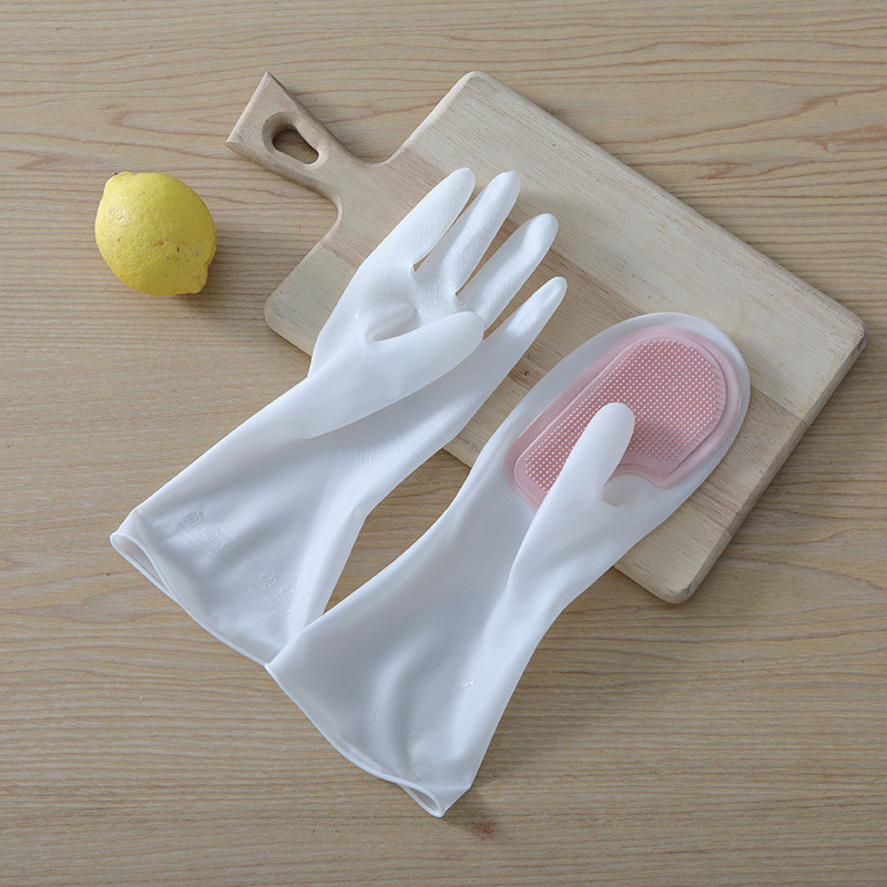 Silicone Dish Washing Gloves Reusable Cleaning Gloves Silicone Scrubber Gloves For Household, Bathroom Pet Bathing Cars