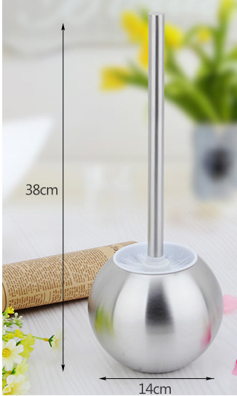Eco - Friendly Toilet Brush Accessories Round Base Economy Strong Clean Toilet Brush Set