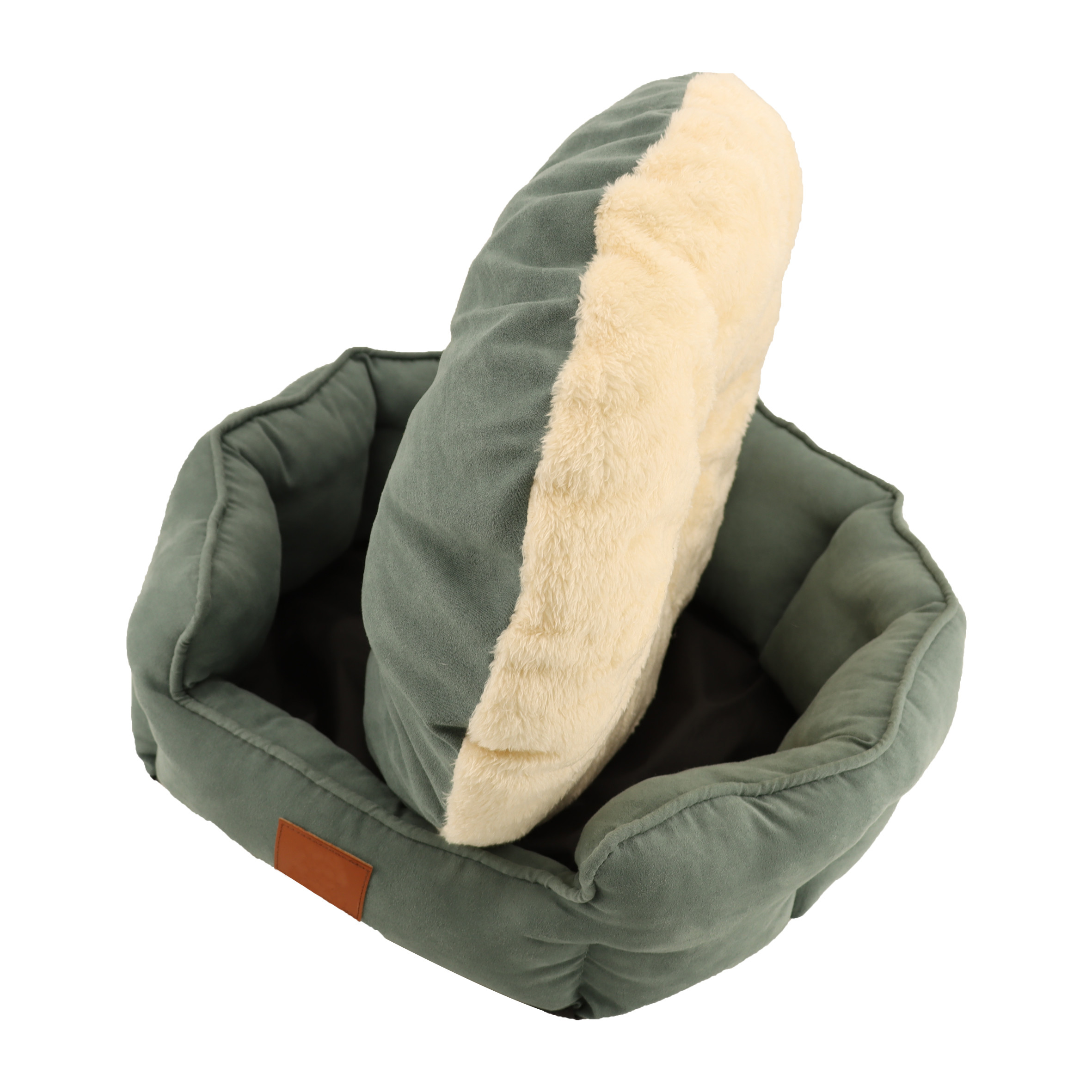 48" 18" 25" Fleece Cat Bed For Outdoor Cat Older Human Bed Soft 2 Cats Arctic