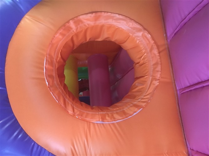Parcours Zoo Inflatable obstacle course bounce house 4x16x5m