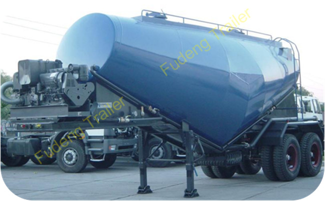 Double Axles Cement Tank Trailer With Mechanical Suspension, 30CBM Cement Trailer