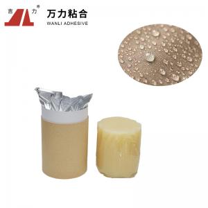 China Functional Pale Yellow Textile Adhesive Glue For Silk Fabric Solid PUR-6060 on sale