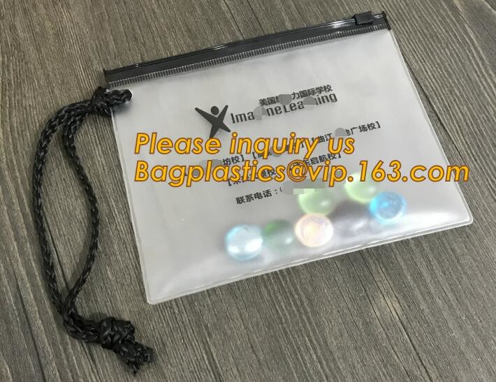 Factory Custom made Environmental PVC clear packaging toy storage handle bag,plastic tote packaging bag with handles fro