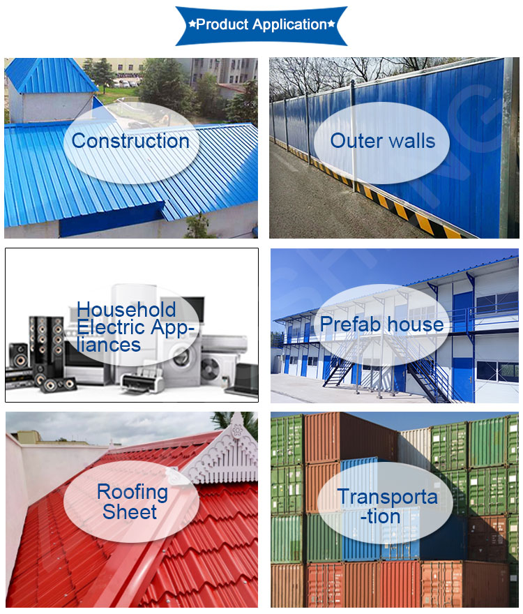 Technique Hot Rolled Gauge 20 Color Coated Zincalume Roofing Sheet Blue PPGI Corrugated Roofing Sheet with Tolerance ±1%