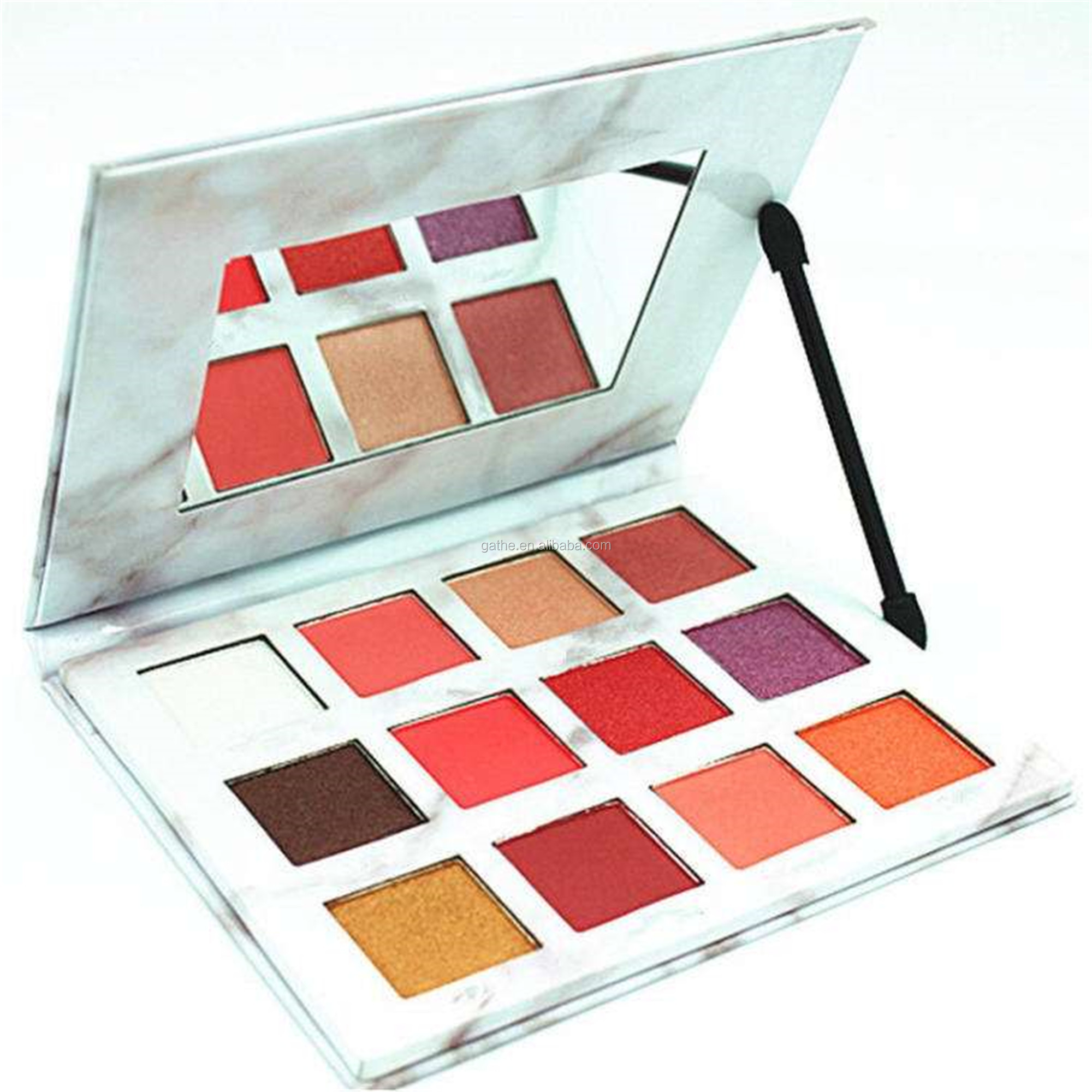 ODM Empty Glossy Cosmetic Box Packaging Mink Eyeshadow Palette Box Packaging