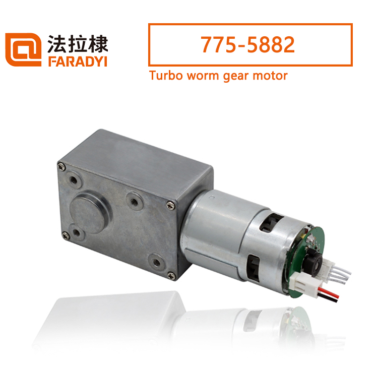 Faradyi Customized 12V 24V High Torque Brush Motor Turbo Worm Gear Motor Speed Control Motor