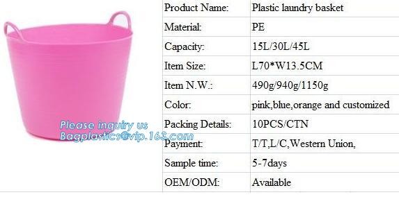 Household free sample woven plastic storage basket laundry storage basket, Foldable Storage laundry Baskets Storage Bask