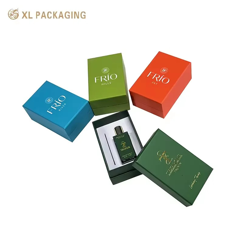 Premium Perfume Paper Box 3 Parts Lid and Base Perfume Gift Box Vibrant Color Automated Production with EVA Inner Tray