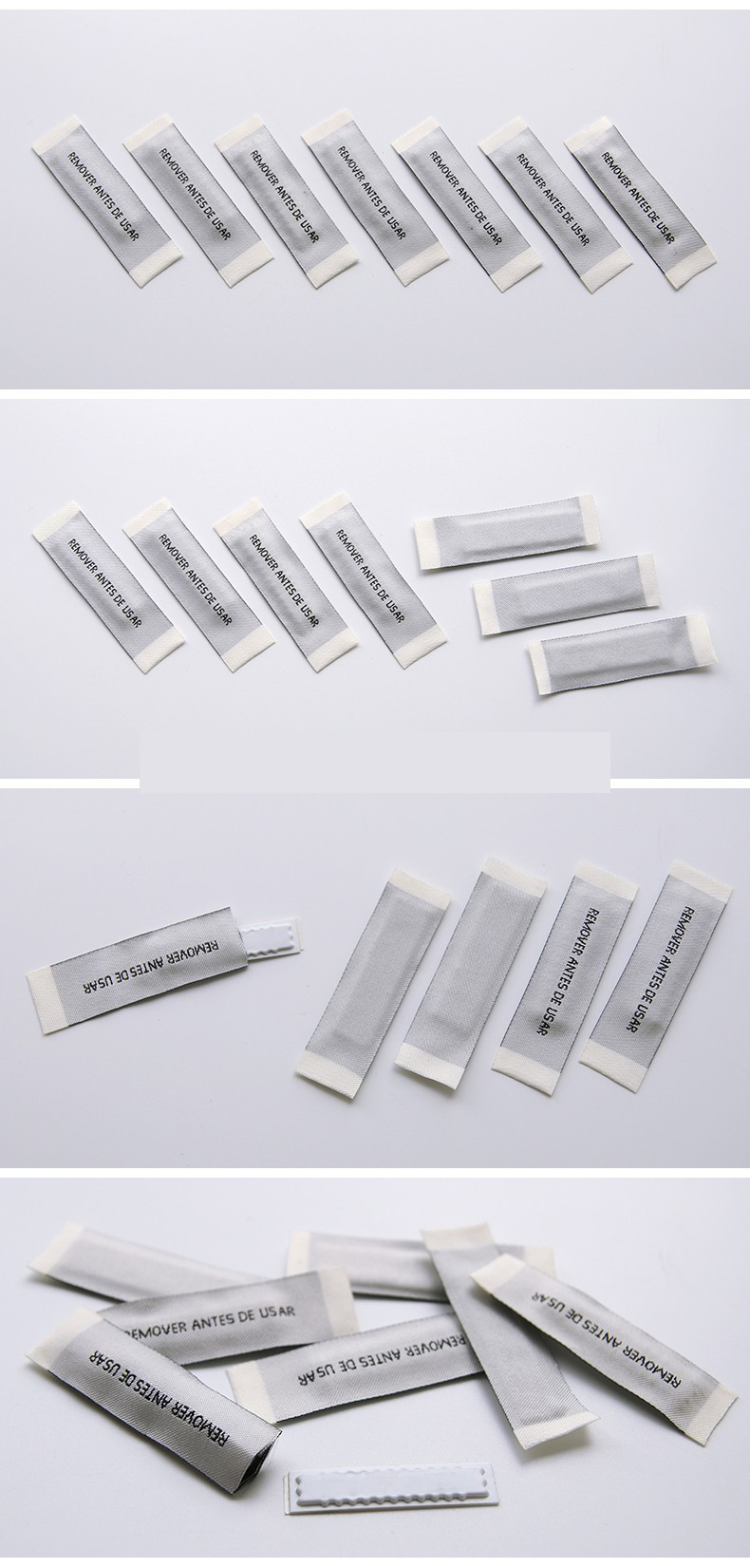 Eas Anti theft Sewing labels Garment Woven Label AM/RF Custom Woven Labels for Garment Store