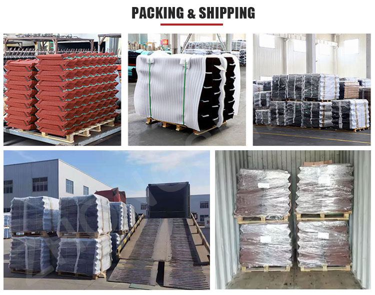 Plain Roof Tiles Zinc Aluminum Steel Stone Chips 0.2*420*1340 Stone Coated Metal Roof Tiles for All-Weather Protection