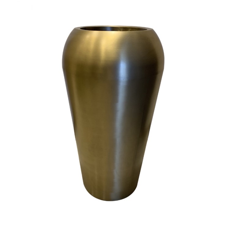 Powder Coated Galvanized Iron Matte Planter Flower Pot