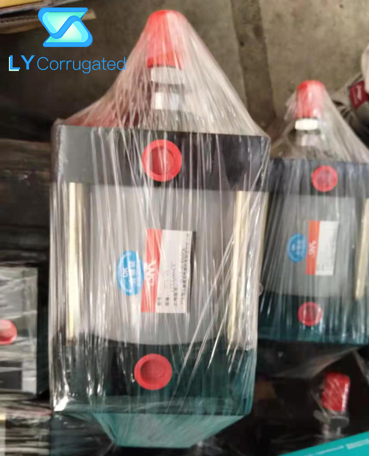 Aluminum Alloy Pneumatic Valve Air Piston Cylinder For Single Facer Corrugated Machine
