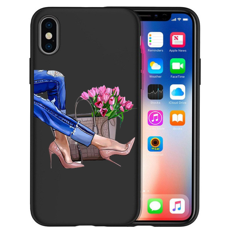 Silicone Designer Cell Phone Cases For Iphone XS MAX High Heels Designs Shock Absorption