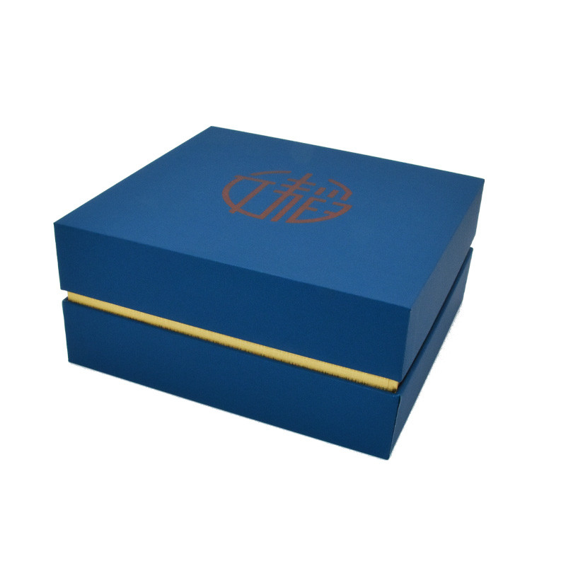 Cardboard Branded Pre Wrapped Gift Box Silk Packaging Two Lid Bottom