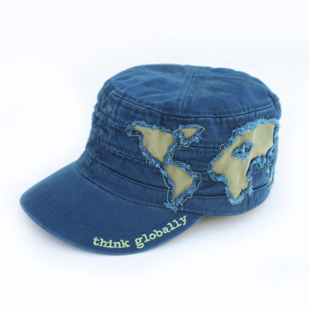 Organic Cotton Outdoor Fitted Military Cadet Cap