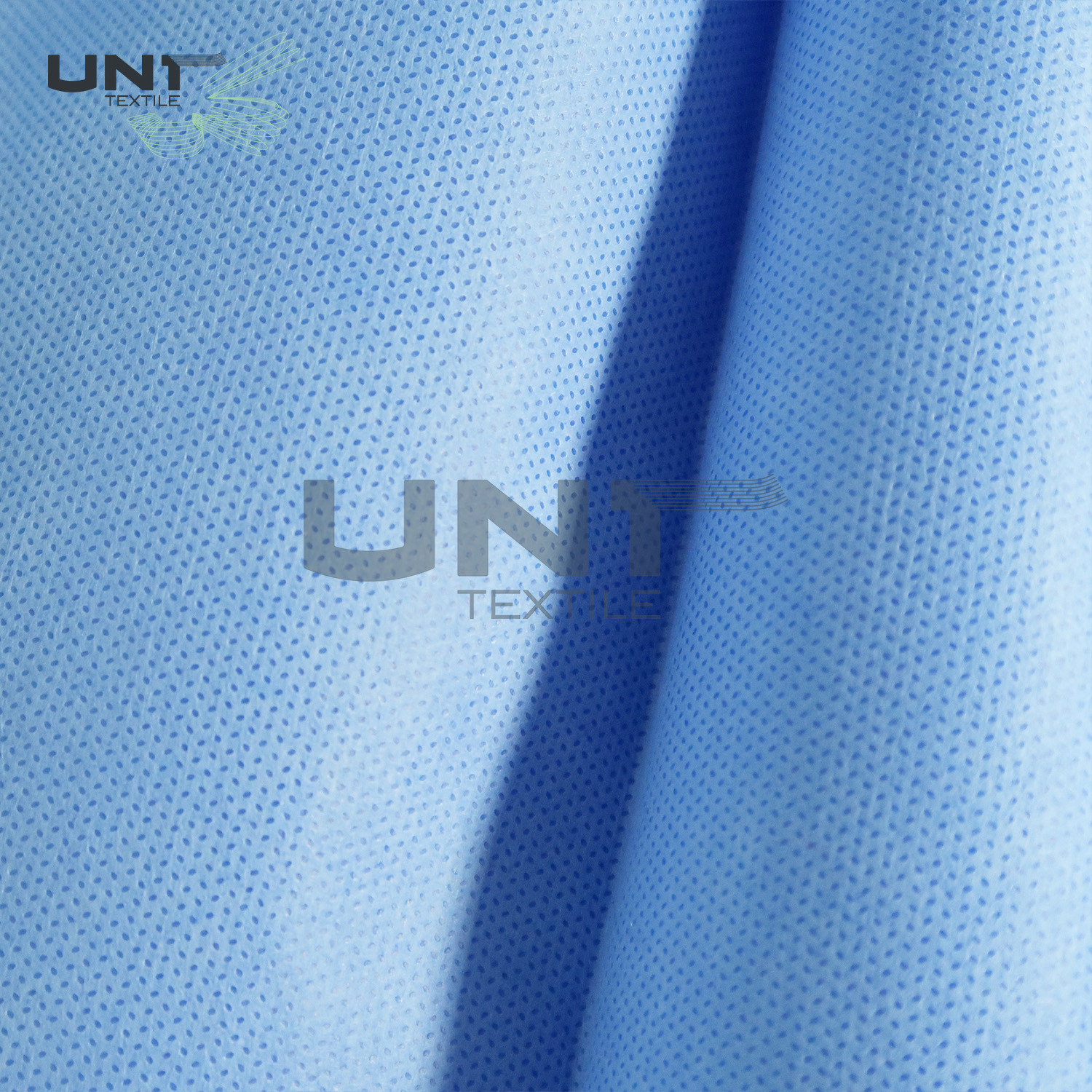 Blue 100% Polypropylene PP Spunbond Non Woven Fabric For Medicals