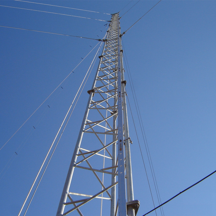 ASTM Standard Flange Connection Guyed Wire Tower