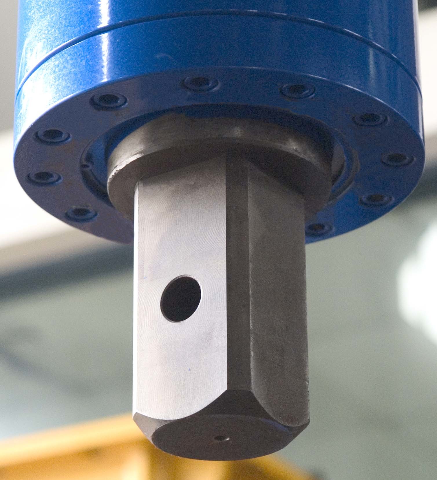 Excavator earth auger machine drilling attachment