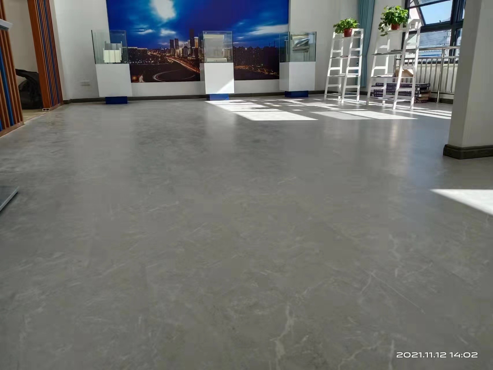 7''X48'' Marble Pattern Vinyl Flooring 5mm 5.5mm GKBM LS-S012